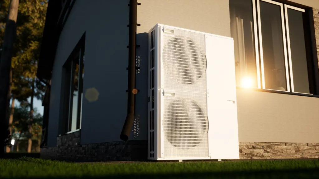 Heat pump of air water technology for the home — imagem ilustrativa, JP Solar Solutions